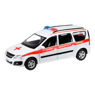 Коллекционная машинка Lada Largus Скорая помощь Автопанорама JB1251417 1